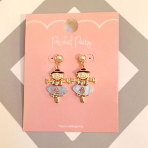 NWT Festive Hypo Allergenic Fall Carnival Scarecrow Dangle Earrings